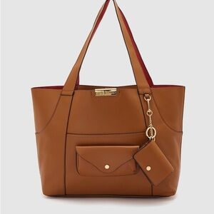 Blundy Snap Button Closure Tote Bag With Coin Purse